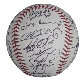 2009 National League Champion Philadelphia Phillies Team Signed World Series Selig Baseball With 37 Signatures (JSA)